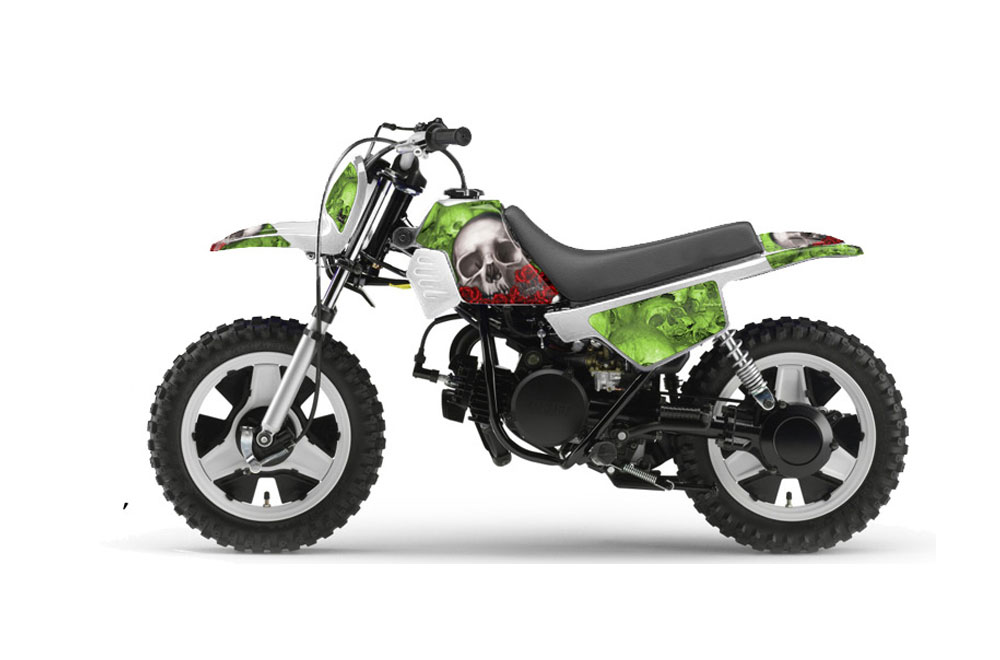Yamaha PW50 Dirt Bike Graphic Kit - 1990-2022 Bone Collector Green
