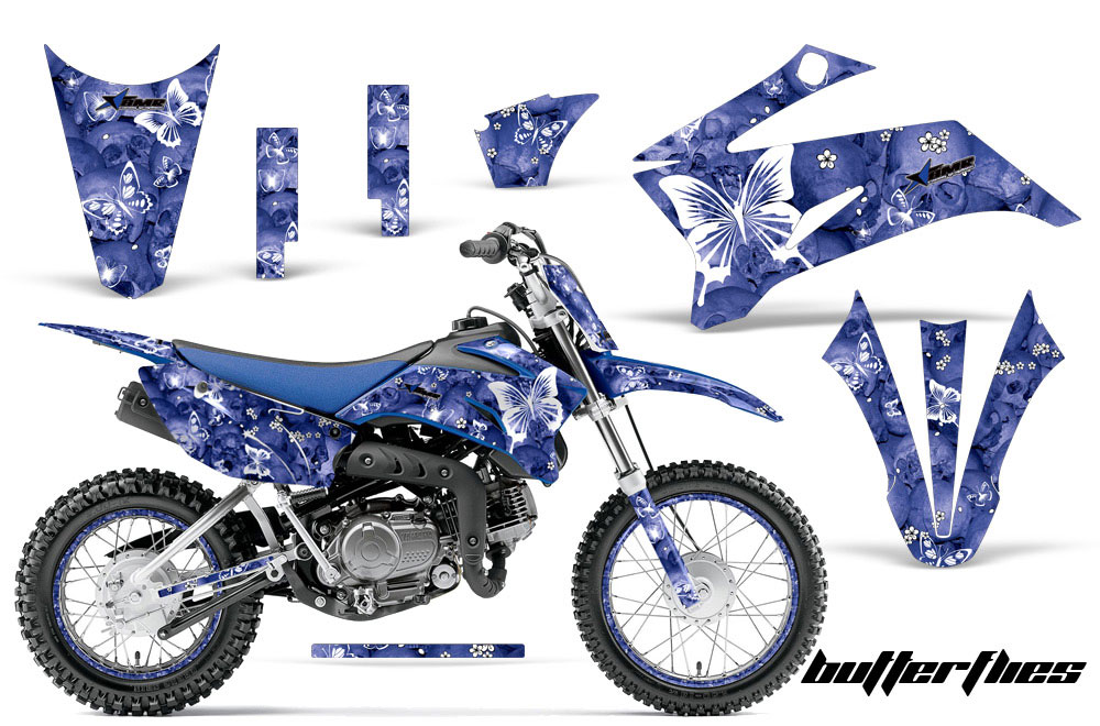 Yamaha TTR110 Dirt Bike Graphic Kit - 2008-2018 Butterfly Blue