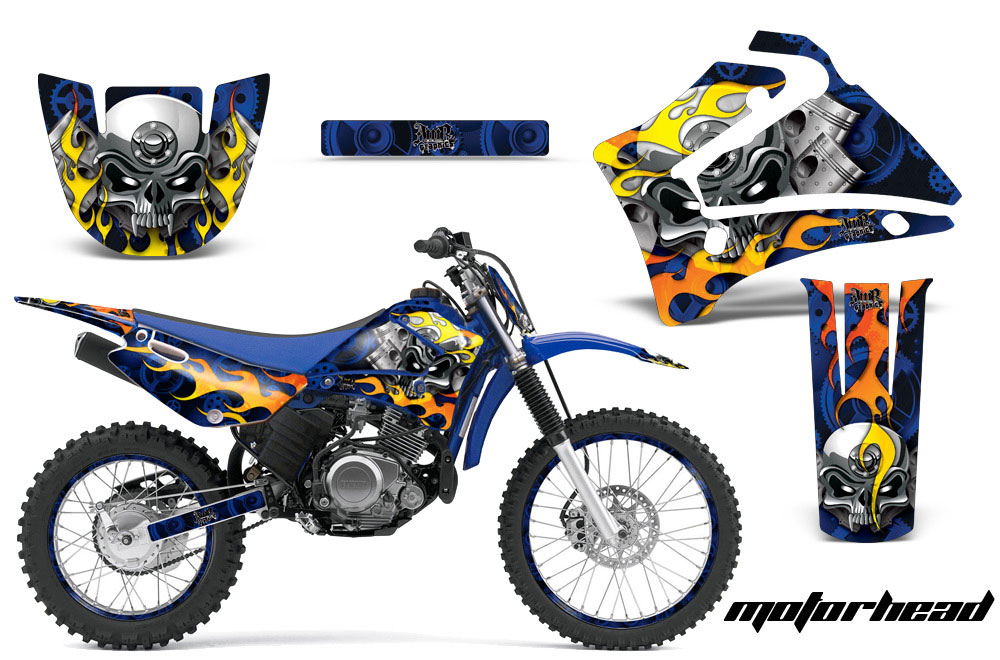 Yamaha TTR125 Dirt Bike Graphic Kit - 2000-2022 Motorhead Blue