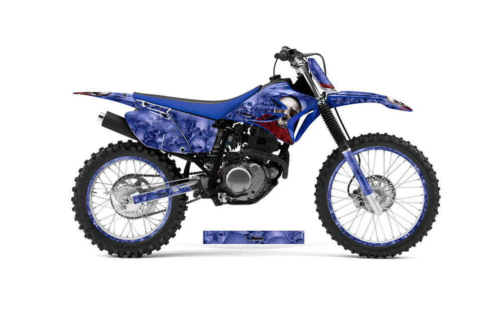 Yamaha TTR230 Dirt Bike Graphic Kit - 2005-2022 Bone Collector Blue