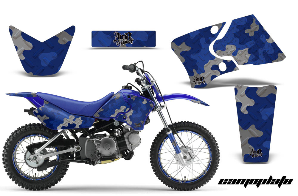Yamaha TTR90 Dirt Bike Graphic Kit - 2000-2007 Camoplate Blue