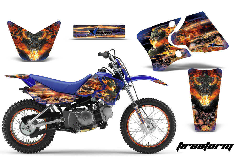 Yamaha TTR50 Dirt Bike Graphic Kit - 2006-2018 Firestorm Blue
