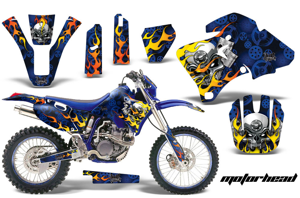 Yamaha WR400 Dirt Bike Graphic Kit - 1998-2002 Motorhead Blue