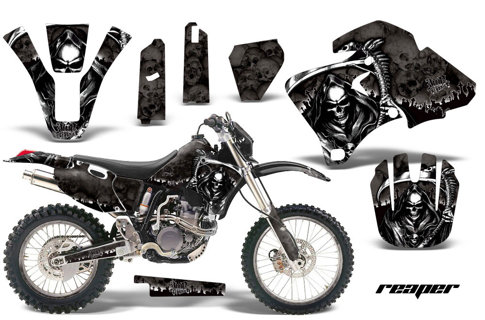 Yamaha WR250 Dirt Bike Graphic Kit - 1998-2002 Reaper Black