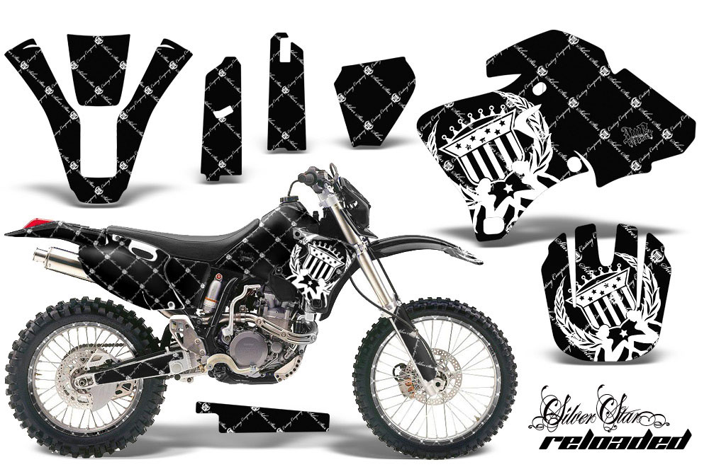Yamaha WR250 Dirt Bike Graphic Kit - 1998-2002 Silver Star - Reloaded White