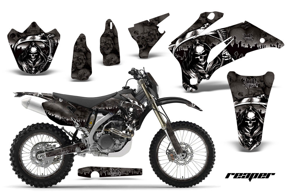 Yamaha WR250F Dirt Bike Graphic Kit - 2007-2014 Reaper Black