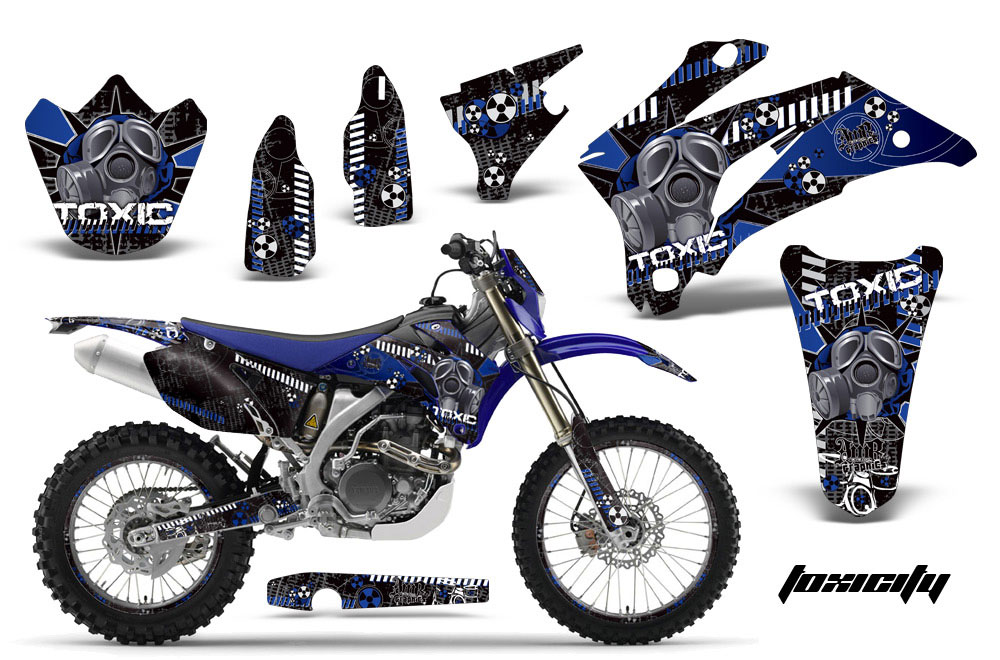 Yamaha WR250F Dirt Bike Graphic Kit - 2007-2014 Toxicity Blue