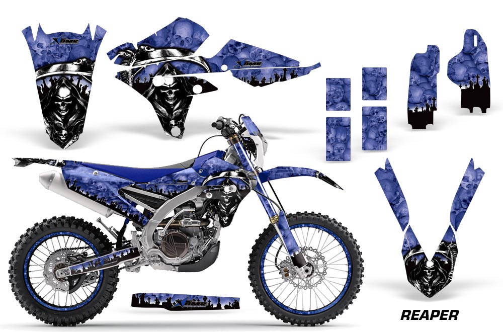 Yamaha WR250F / WR450F Dirt Bike Graphic Kit - 2015-2018 Reaper Blue