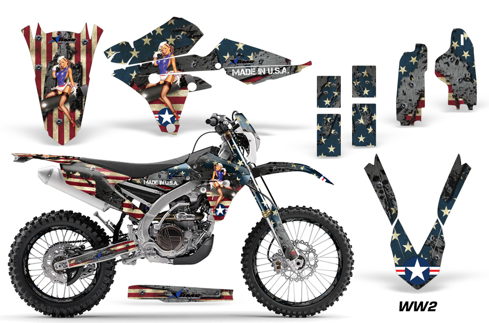 Yamaha WR250F / WR450F Dirt Bike Graphic Kit - 2015-2018 WW2
