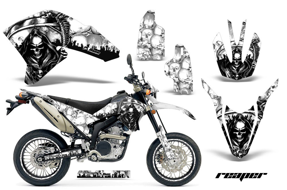 Yamaha WR250 R/X Dirt Bike Graphic Kit - 2007-2016 Reaper White
