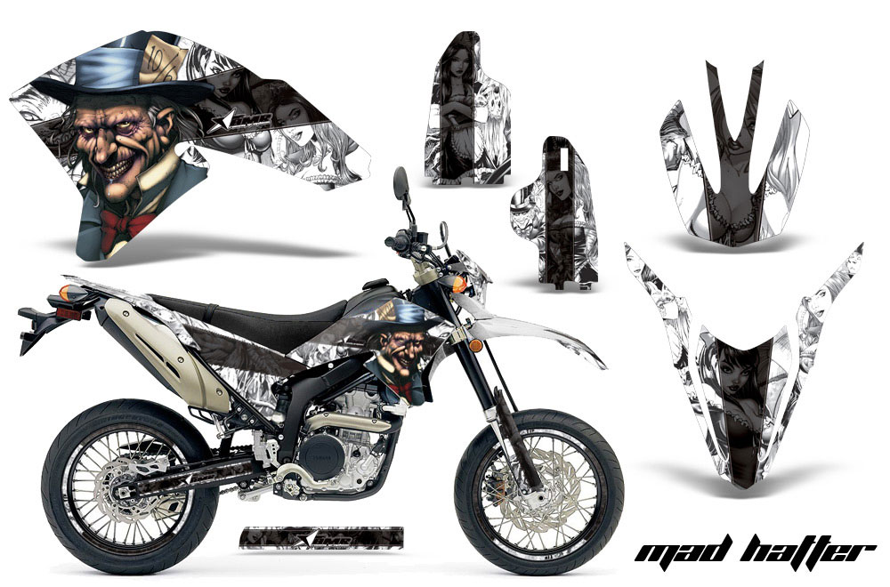 Yamaha WR250 R/X Dirt Bike Graphic Kit - 2007-2016 Mad Hatter White
