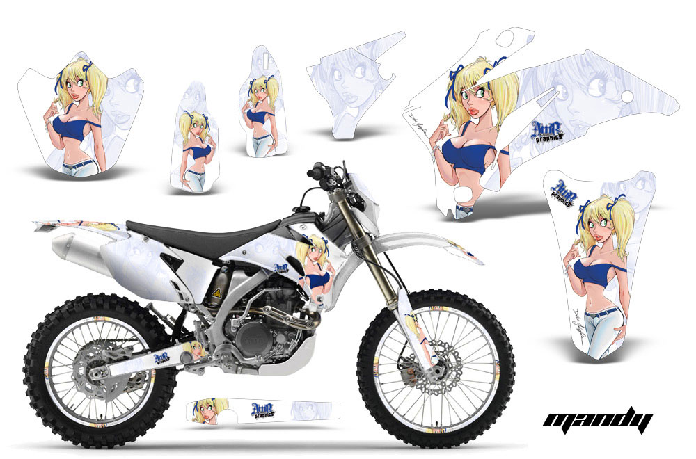 Yamaha WR450F Dirt Bike Graphic Kit - 2007-2011 Mandy White