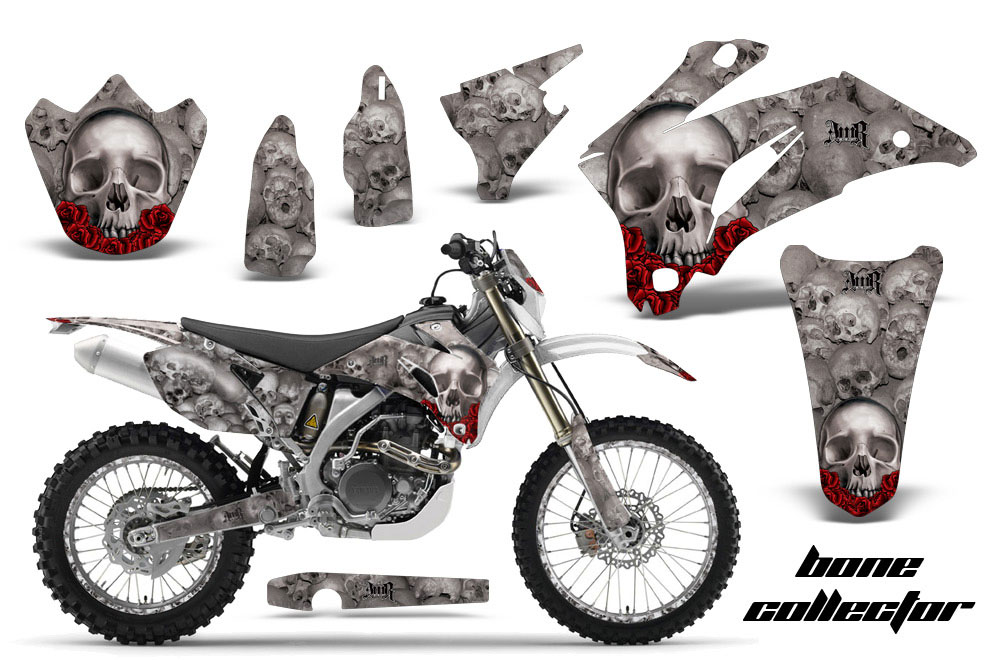 Yamaha WR450F Dirt Bike Graphic Kit - 2007-2011 Bone Collector White