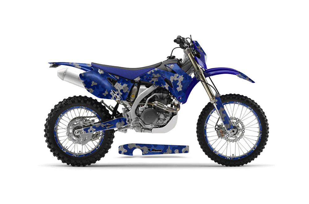 Yamaha WR450F Dirt Bike Graphic Kit - 2007-2011 Camoplate Blue