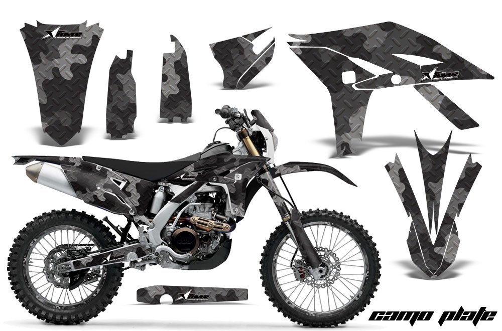 Yamaha WR450F Dirt Bike Graphic Kit - 2007-2011 Camoplate Black