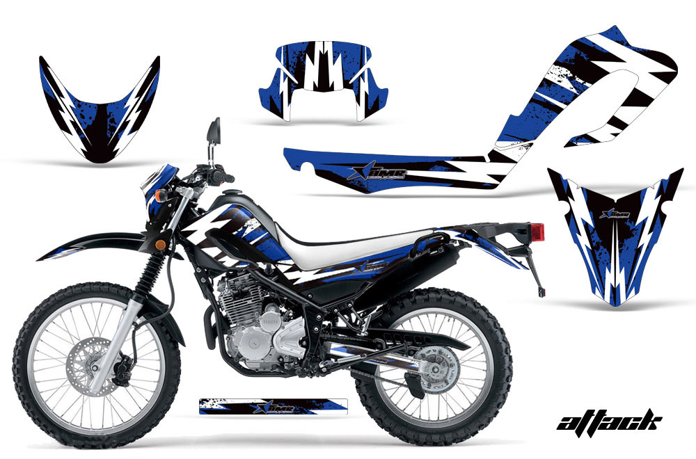 Yamaha XT250X Dirt Bike Graphic Kit - 2006-2018 Attack Blue