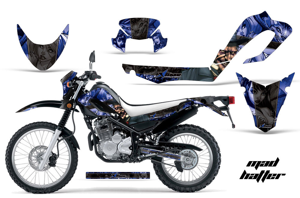 Yamaha XT250X Dirt Bike Graphic Kit - 2006-2018 Mad Hatter Blue