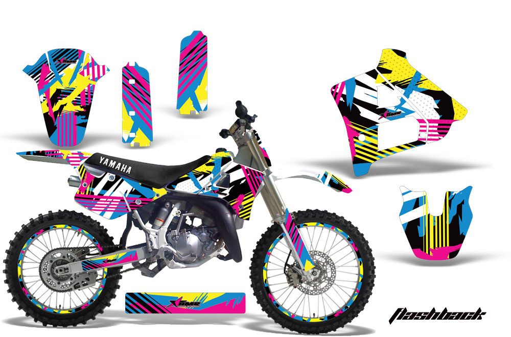 Yamaha YZ125 2 Stroke Dirt Bike Graphic Kit - 1991-1992 Flashback