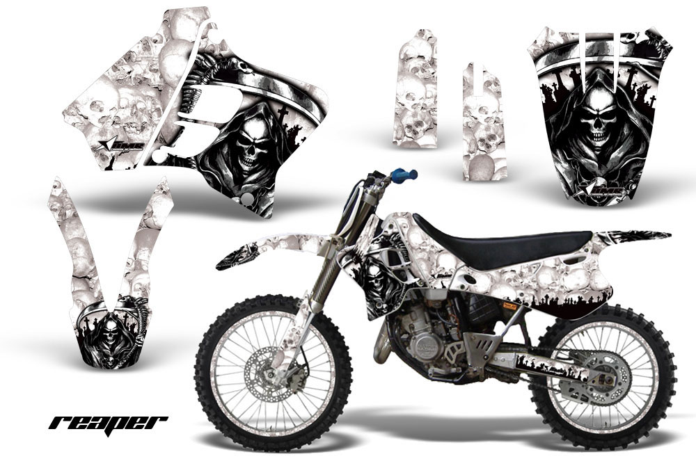 Yamaha YZ250 2 Stroke Dirt Bike Graphic Kit - 1993-1995 Reaper White