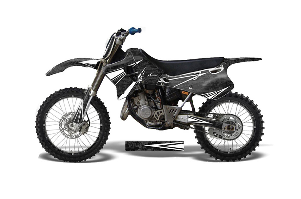 Yamaha YZ125 2 Stroke Dirt Bike Graphic Kit - 1993-1995 Contender Black
