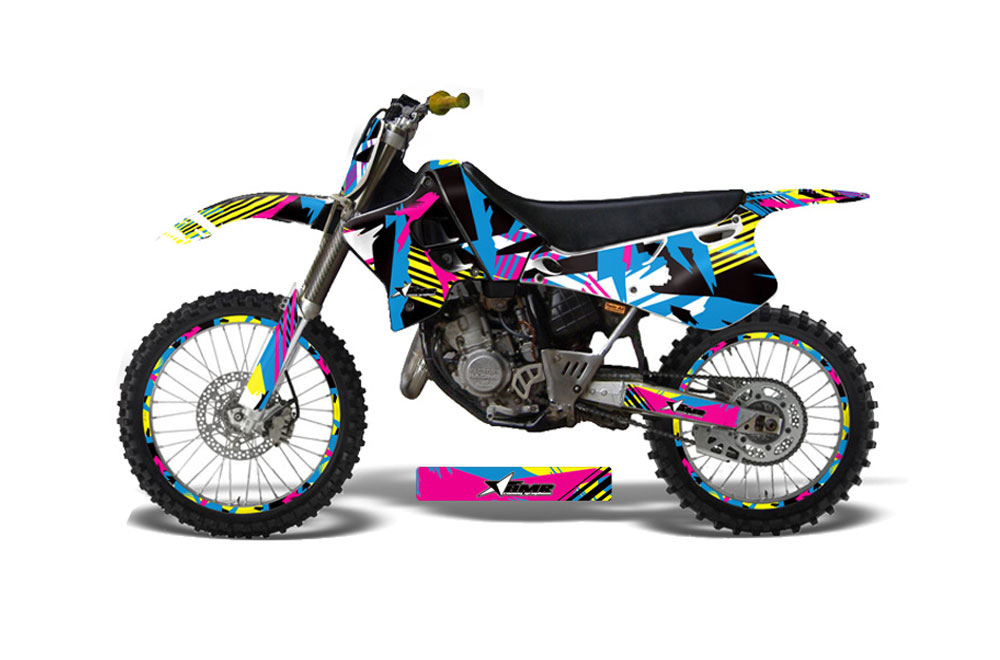 Yamaha YZ250 2 Stroke Dirt Bike Graphic Kit - 1993-1995 Flashback