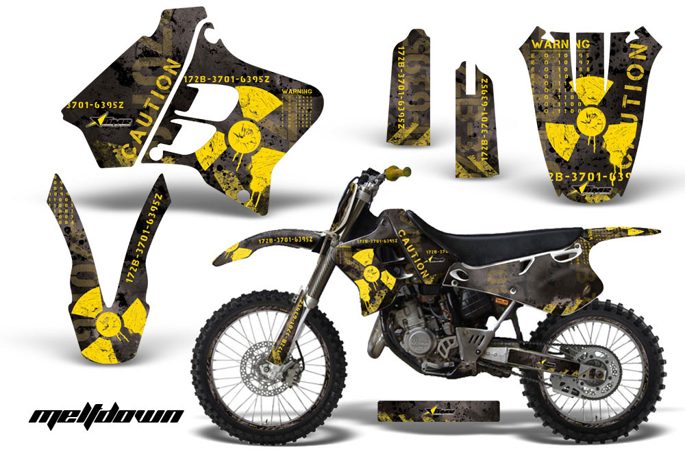 Yamaha YZ125 2 Stroke Dirt Bike Graphic Kit - 1993-1995 Meltdown Yellow