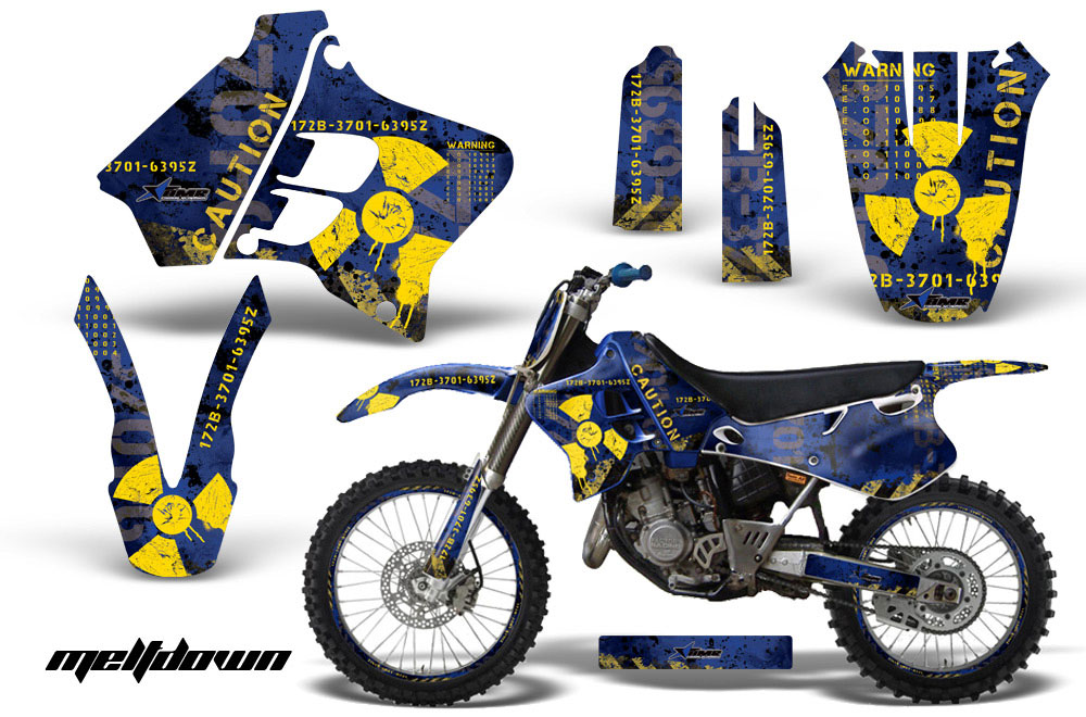 Yamaha YZ125 2 Stroke Dirt Bike Graphic Kit - 1993-1995 Meltdown Blue