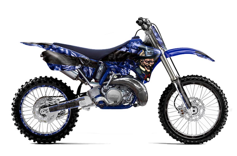 Yamaha YZ250 2 Stroke Dirt Bike Graphic Kit - 1996-2001 Mad Hatter Black
