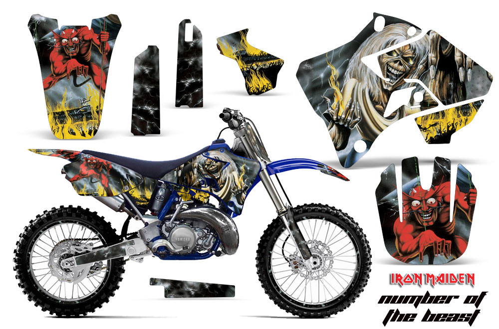 Yamaha YZ250 2 Stroke Dirt Bike Graphic Kit - 1996-2001 Number of the Beast