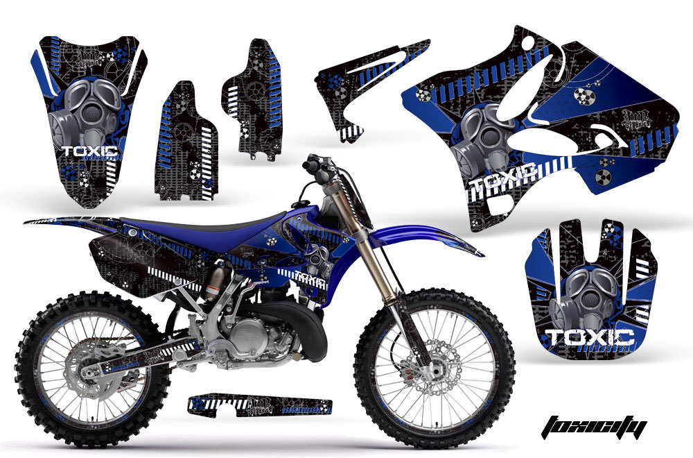 Yamaha YZ250 2 Stroke Dirt Bike Graphic Kit - 2002-2014 Toxicity Blue