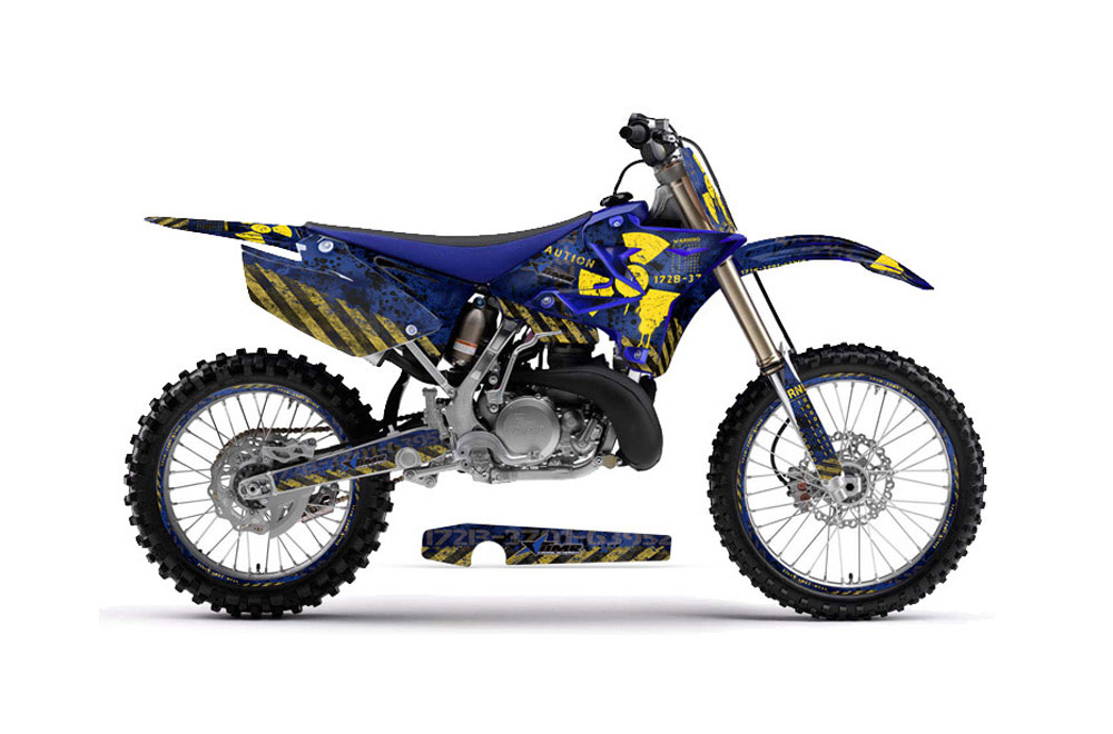Yamaha YZ125 Dirt Bike Graphic Kit - 2002-2014 Meltdown Blue