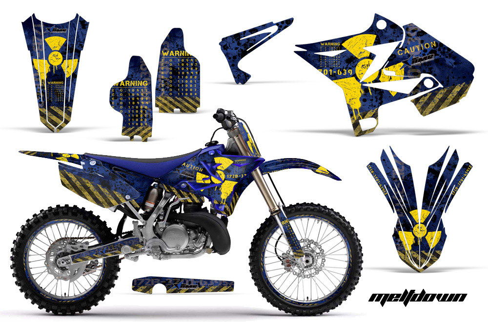 Yamaha YZ125 Dirt Bike Graphic Kit - 2002-2014 Meltdown Blue