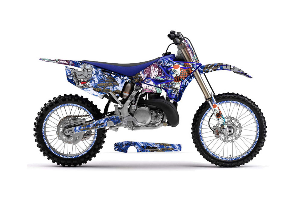 Yamaha YZ125 Dirt Bike Graphic Kit - 2002-2014 Tsunami Blue