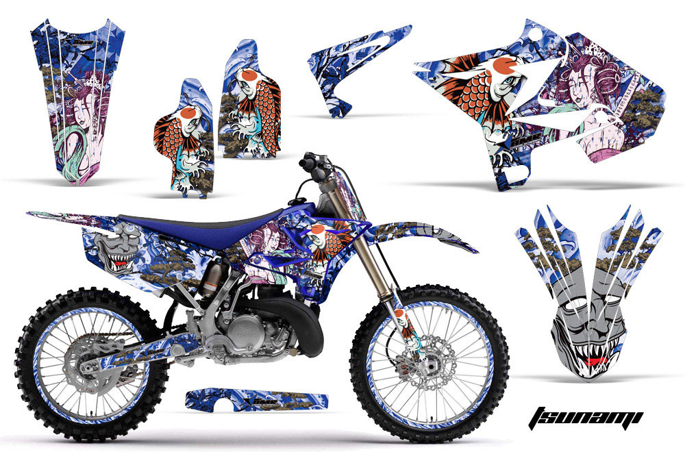 Yamaha YZ125 Dirt Bike Graphic Kit - 2002-2014 Tsunami Blue
