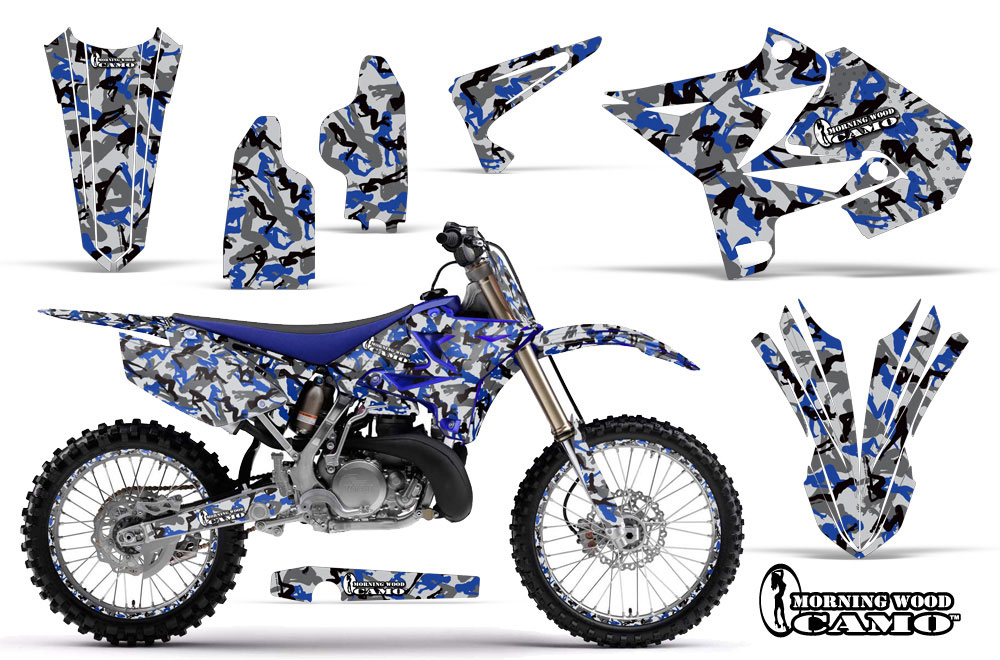 Yamaha YZ125 Dirt Bike Graphic Kit - 2002-2014 Urban Camo Blue