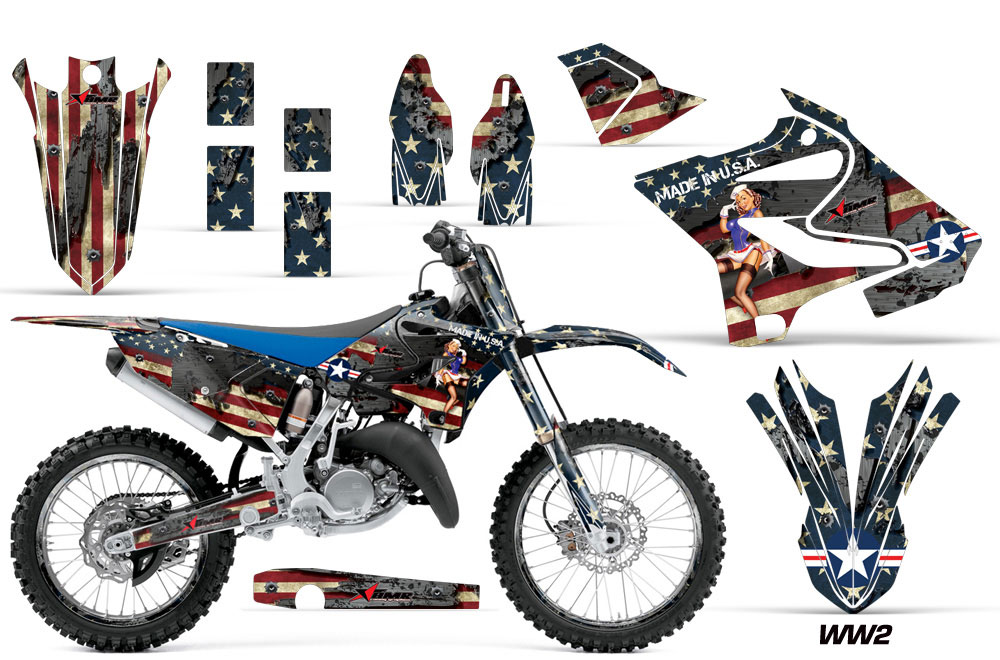 Yamaha YZ125 Dirt Bike Graphic Kit - 2015-2018 WW2