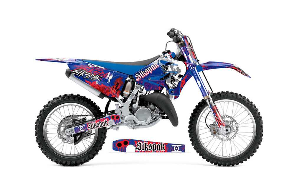 Yamaha YZ125 Dirt Bike Graphic Kit - 2015-2018 Rebirth Blue