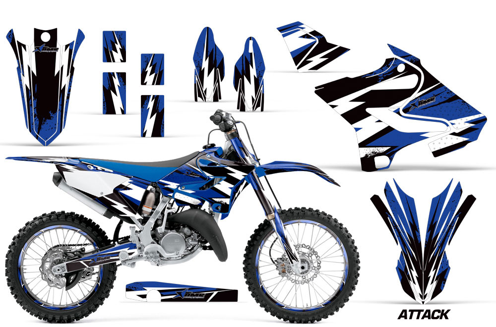 Yamaha YZ125 Dirt Bike Graphic Kit - 2015-2018 Attack Blue