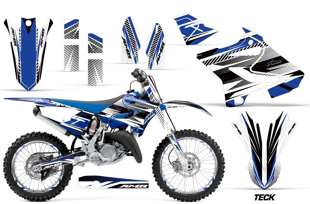 Yamaha YZ250 Dirt Bike Graphic Kit - 2015-2018 Teck Blue