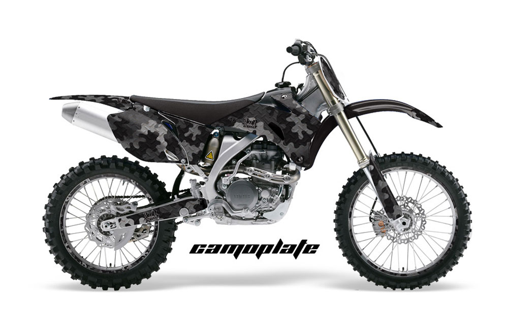 Yamaha YZ250F / YZ450F Dirt Bike Graphic Kit - 2006-2009 Camoplate Black