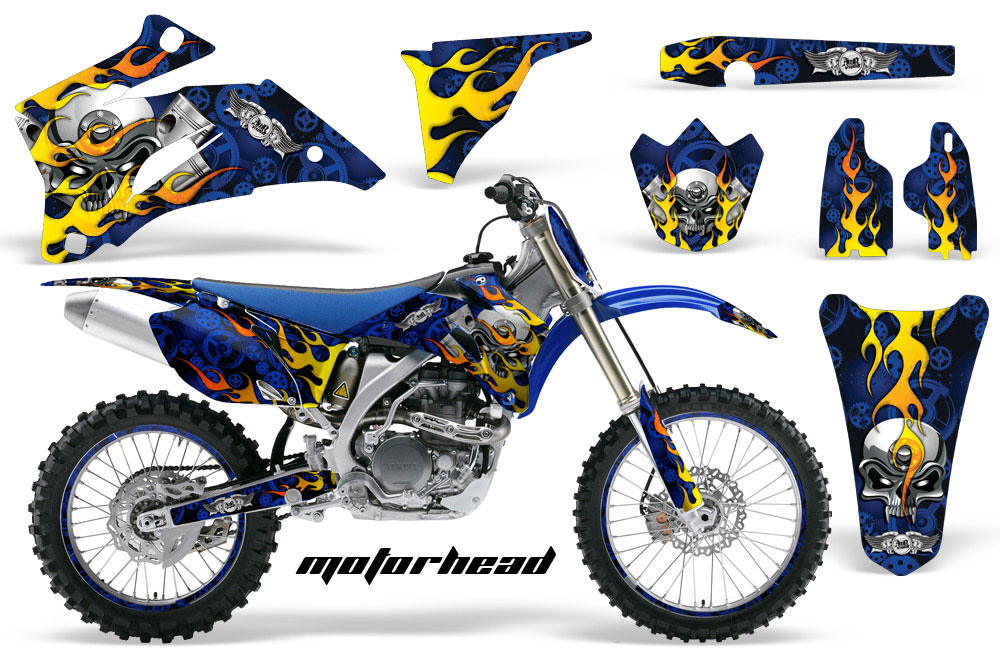 Yamaha YZ250F / YZ450F Dirt Bike Graphic Kit - 2006-2009 Morothead Blue