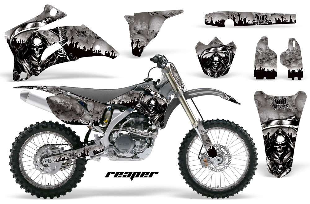 Yamaha YZ250F / YZ450F Dirt Bike Graphic Kit - 2006-2009 Reaper Silver