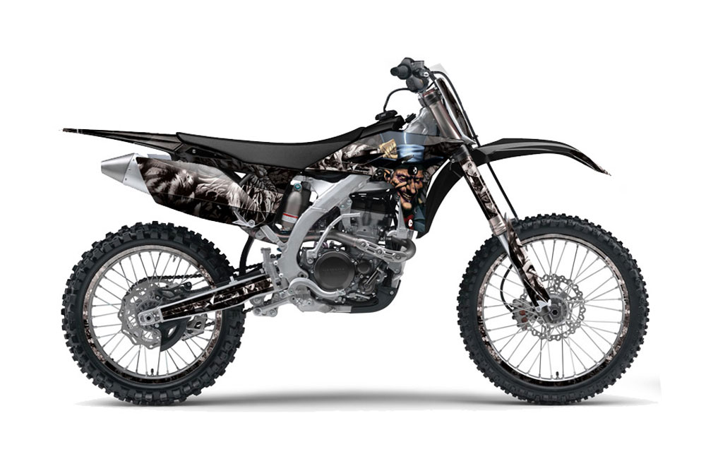 Yamaha YZ250 F 4 Stroke Dirt Bike Graphic Kit - 2010-2013 Mad Hatter Silver