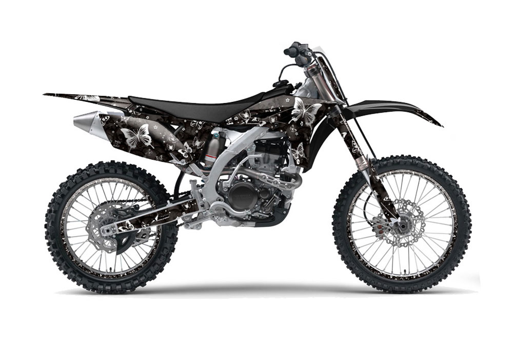Yamaha YZ250 F 4 Stroke Dirt Bike Graphic Kit - 2010-2013 Butterfy Black