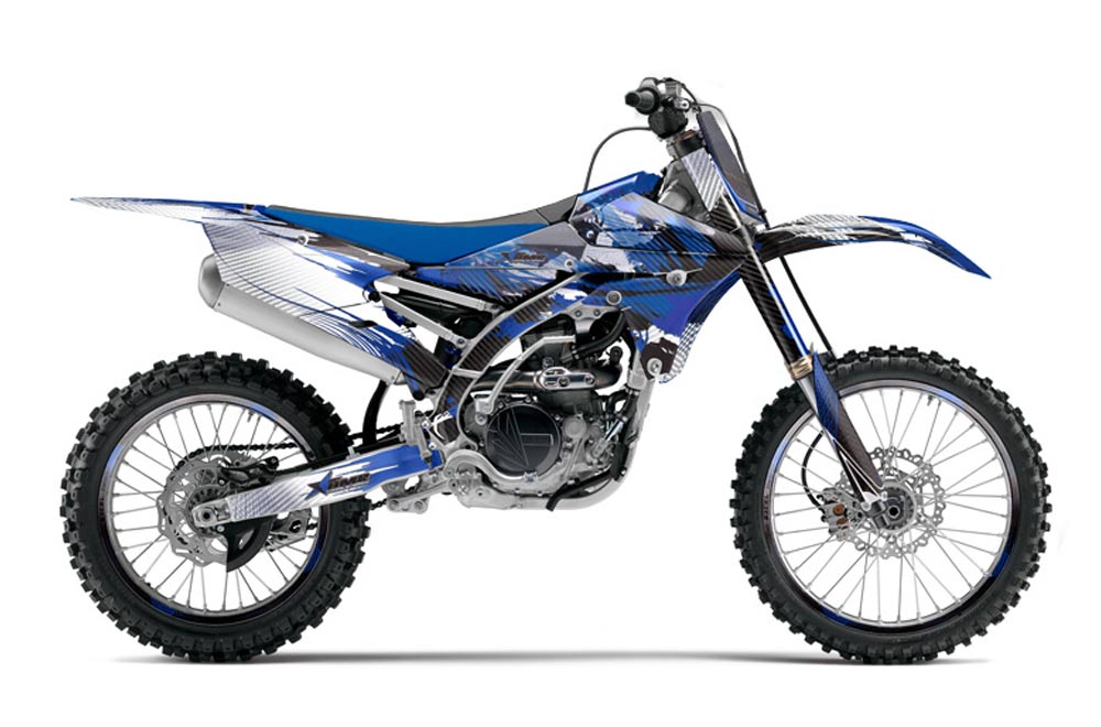 Yamaha YZ250 F Dirt Bike Graphic Kit - 2014-2017 Carbon X Blue