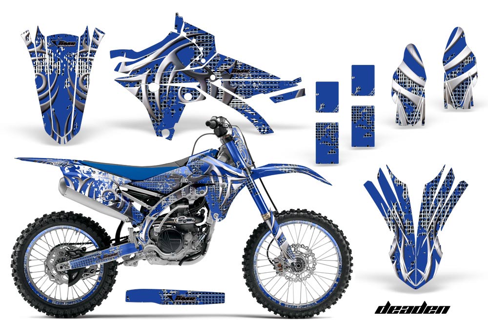 Yamaha YZ250 F Dirt Bike Graphic Kit - 2014-2017 Deaden Blue