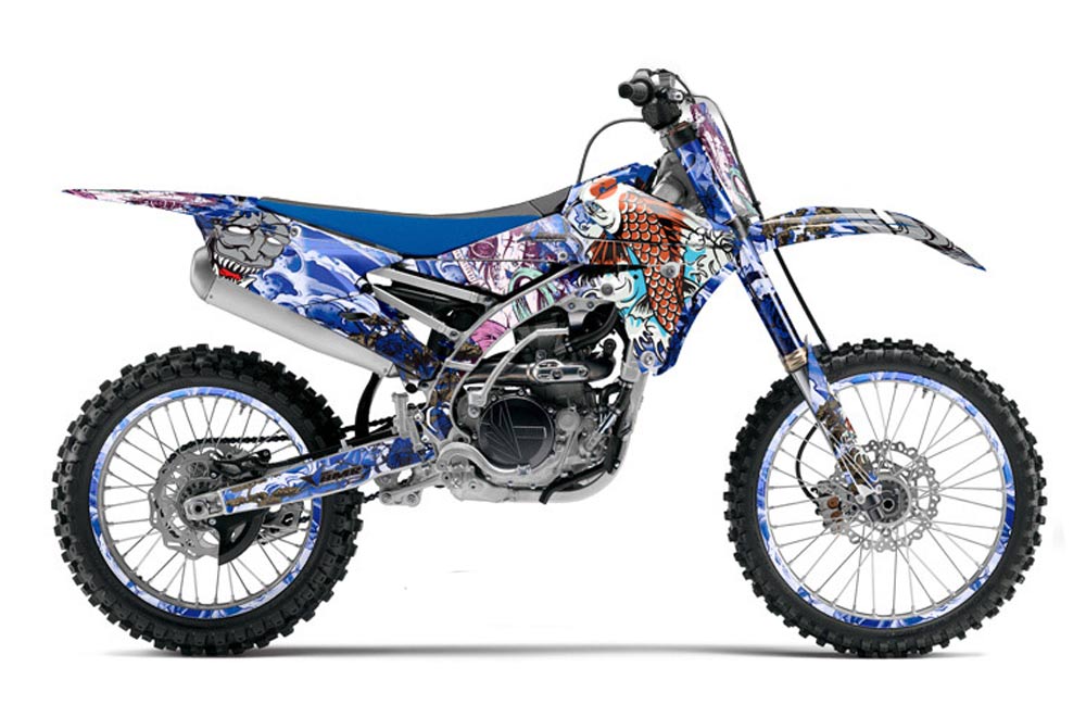 Yamaha YZ250 F Dirt Bike Graphic Kit - 2014-2017 Tsunami Blue