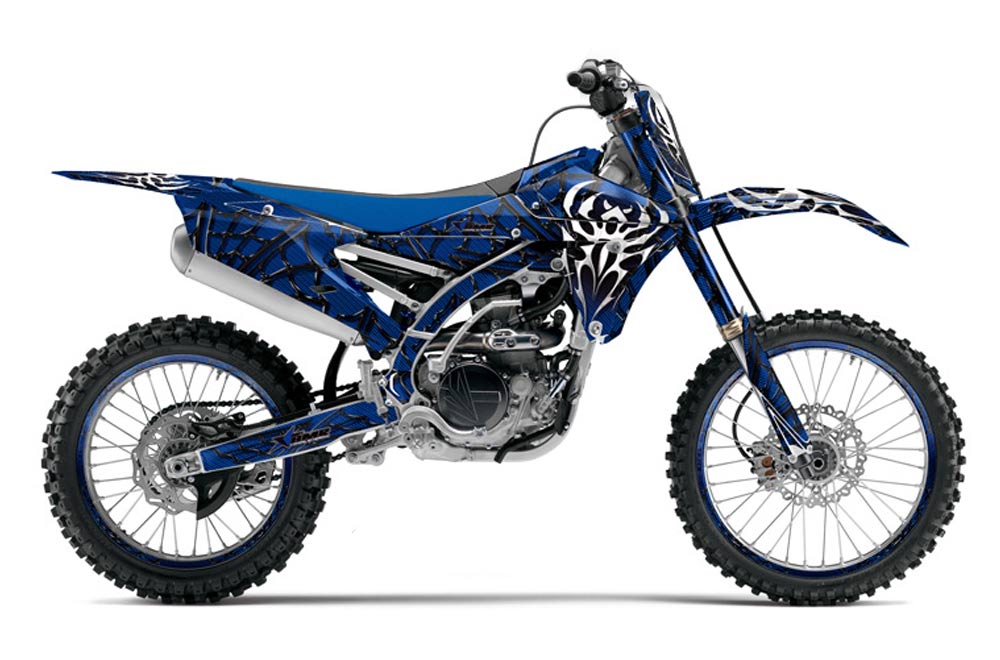 Yamaha YZ450 F Dirt Bike Graphic Kit - 2014-2017 Widow Maker Blue