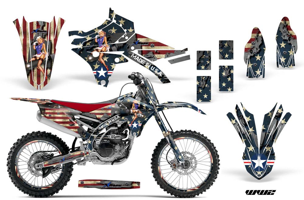 Yamaha YZ250 F Dirt Bike Graphic Kit - 2014-2017 WW2
