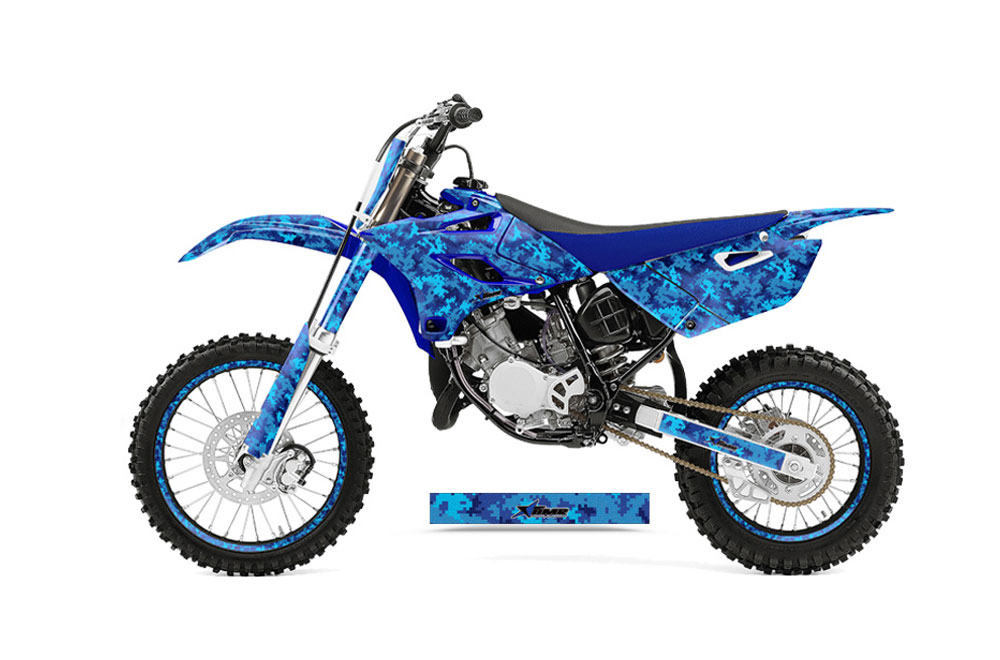 Yamaha YZ85 Dirt Bike Graphic Kit - 2015-2018 Digicamo Blue